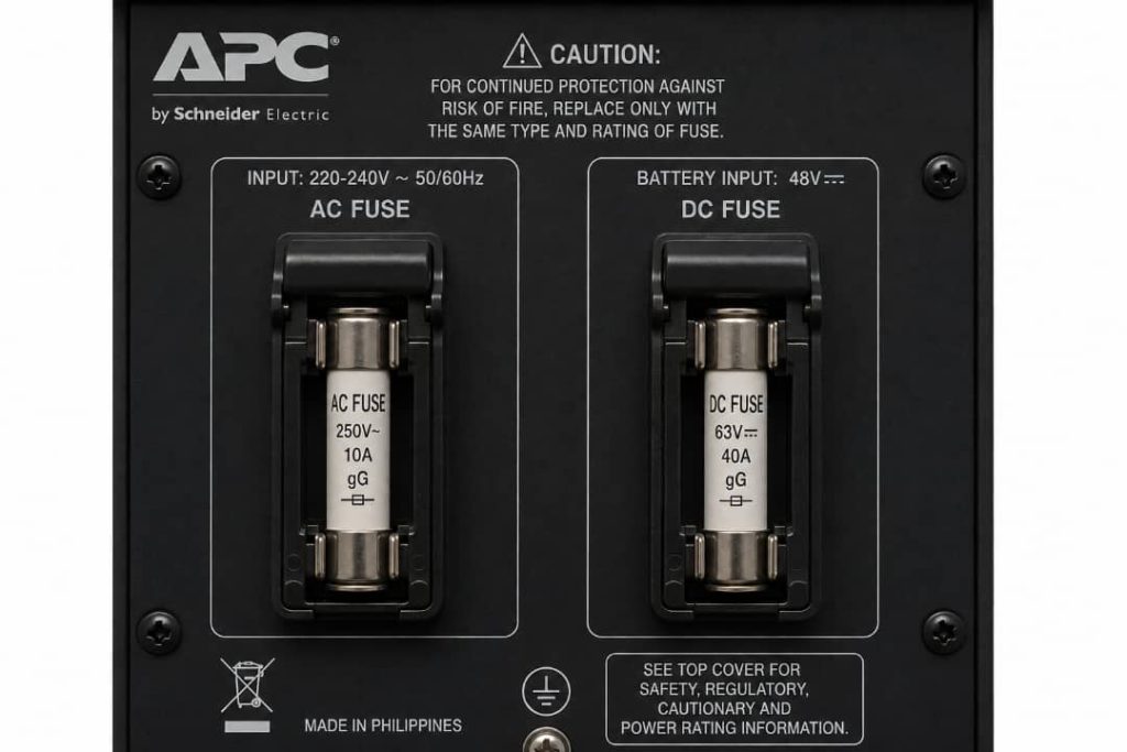 فیوز AC و DC در یو پی اس